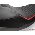 LUIMOTO Classic Sport Edition Rider Seat Cover for the DUCATI DIAVEL 1260 (2019+) - Low Seat LUIMOTO Classic Sport Edition Rider Seat Cover for the DUCATI DIAVEL 1260 (2019+) - Low Seat